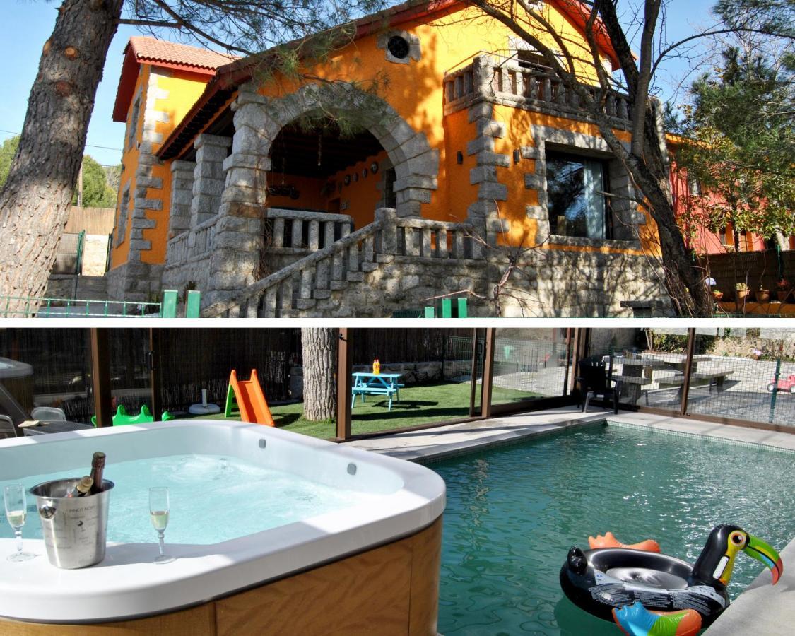 Casa Rural Mansion Adela Con Piscina Y Jacuzzi Collado Mediano Екстериор снимка